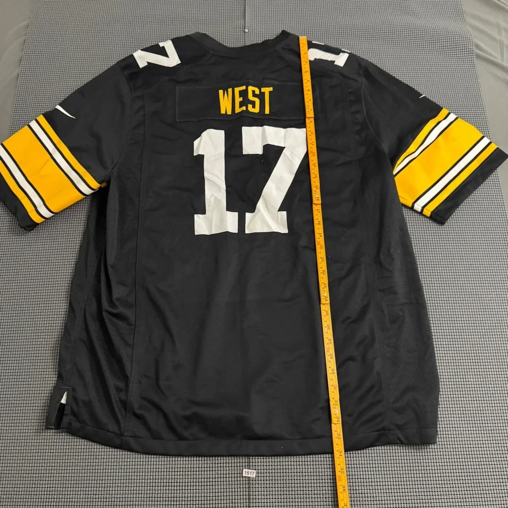 Nike Pittsburgh Steelers West 17 NFL On Field Jersey Black Mens XXL